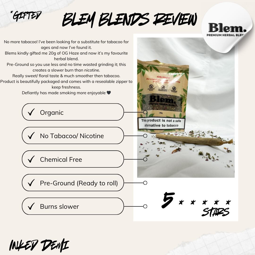 Blem.'s Original All Natural Tobacco Free Herbal Blend